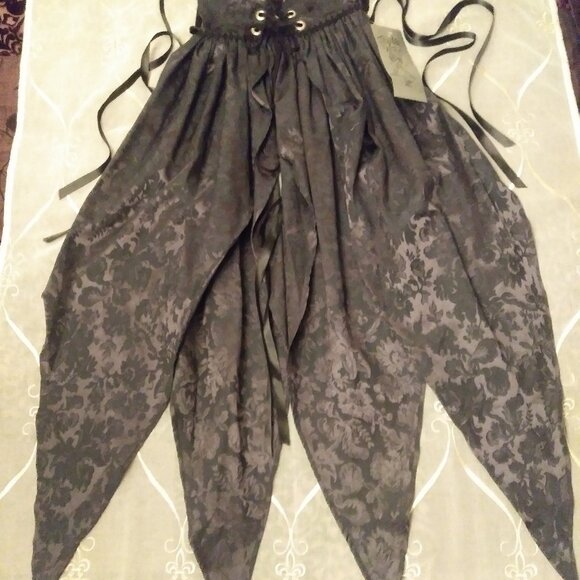 Vintage Jeannie Nitro With Tag Brocade Skirt, Pointy Witchy Goth Vampire Small - Picture 2 of 16
